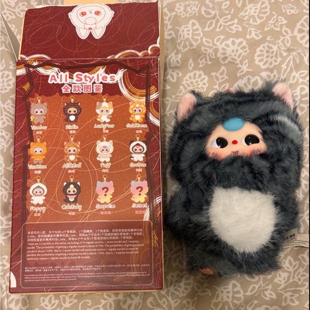 Whose cat am I? Plush keychain mistery box